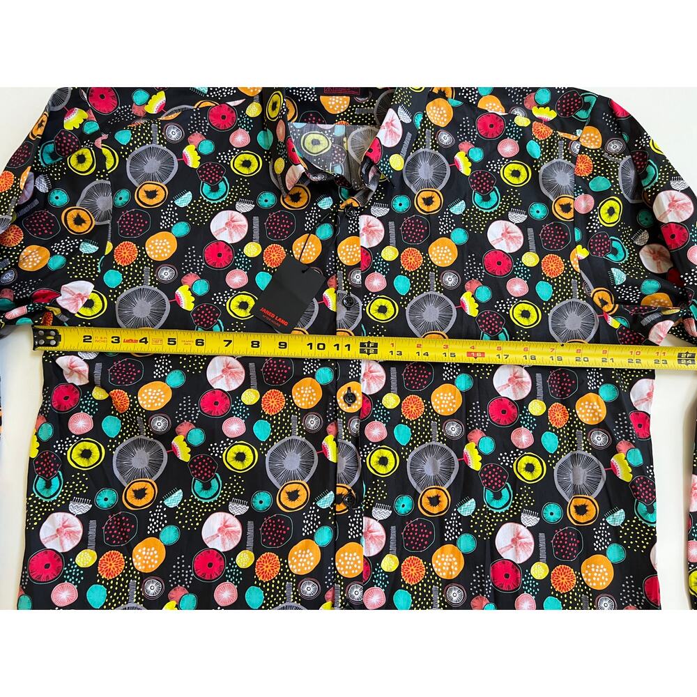 Jared Lang Men's Trim Fit Multicolor Button-Up Shirt AH-T-744 Size 2XL - Picture 10 of 12